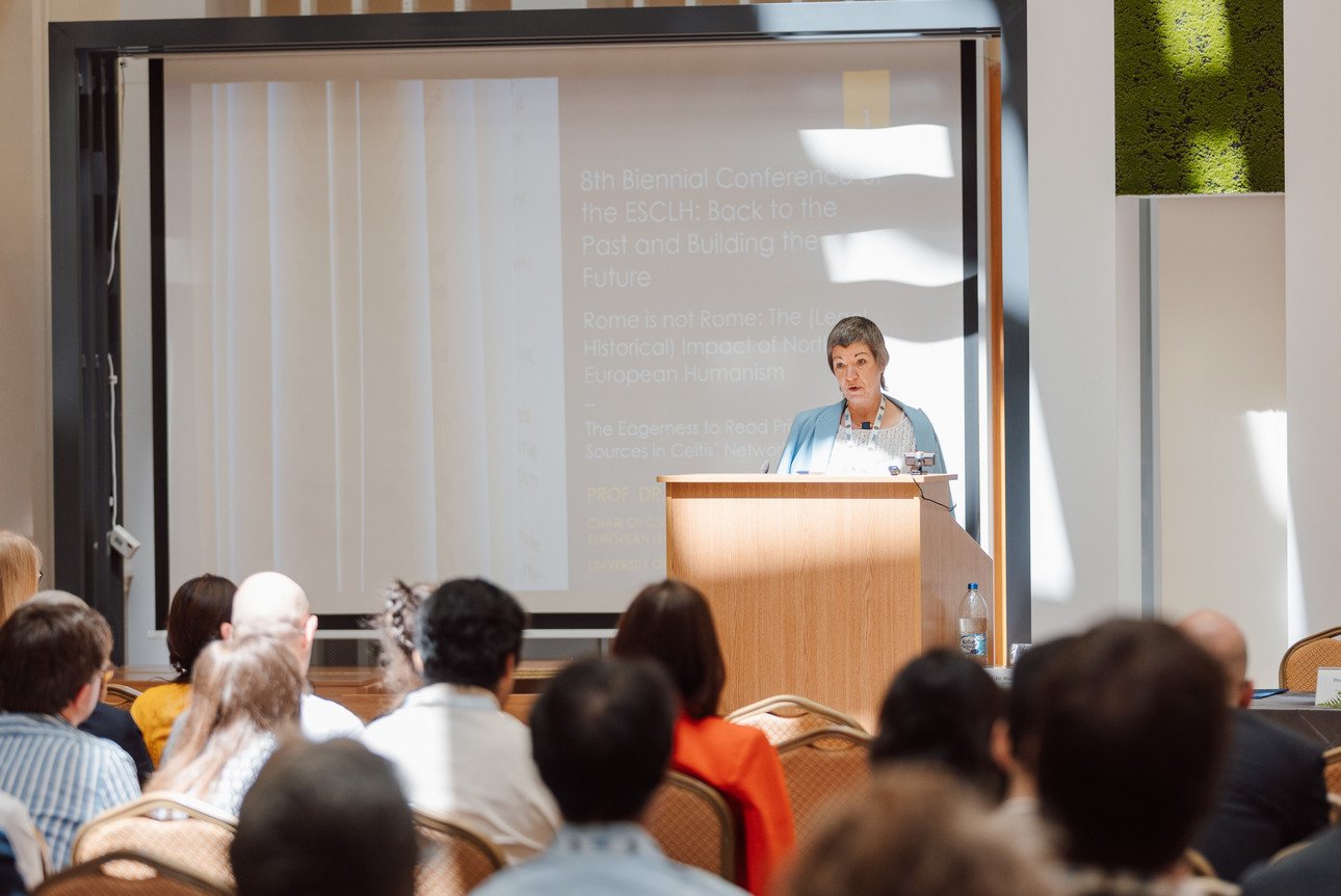 Prof. Dr. Ulrike M&uuml;&szlig;ig at the 8th Biennial Conference of the ESCLH: Back to the Past and Building the Future